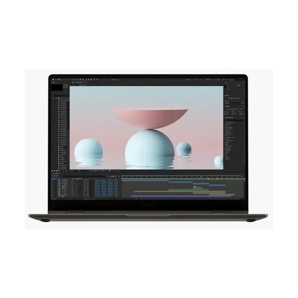 Купить Ноутбук Samsung Samsung Book3 Pro 360 NP960 серый, 16 ", INTEL Iris Xe Graphics, 16 ГБ RAM, серый [NP960QFG‐KA1IN], цены, характеристики, доставка по РФ