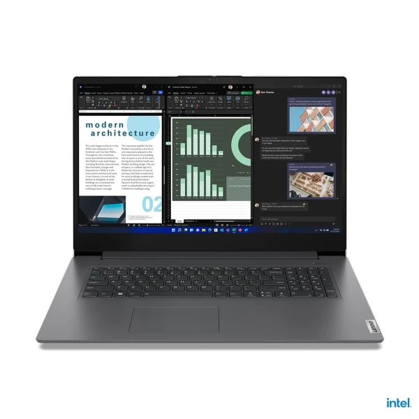 Ноутбук Lenovo V17 G4 IRU, 17.3 ", INTEL UHD Graphics, 16 ГБ RAM, серый [83A2003KRU]