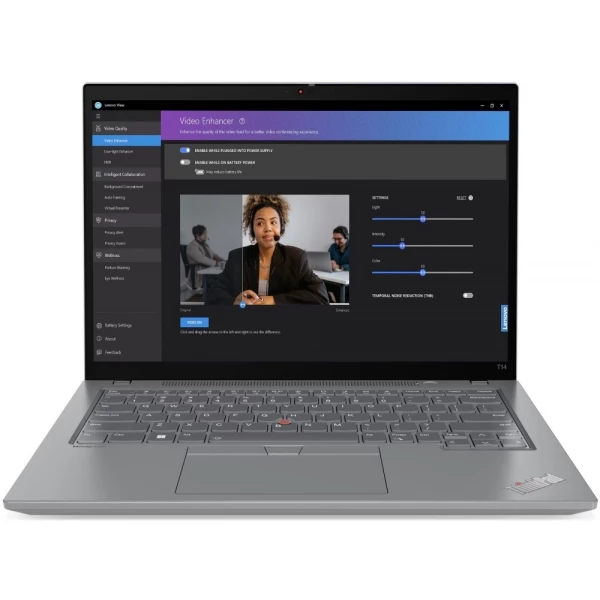Ноутбук Lenovo ThinkPad T14 G4 , 14 ", INTEL Iris Xe Graphics, 32 ГБ RAM, темно-серый [21HD00DGUS]