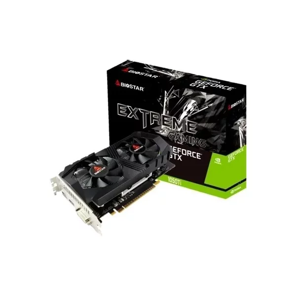 Видеокарта BIOSTAR GTX1050Ti-4GB 4 ГБ, GDDR5, 1291 МГц (1392 МГц, в режиме Boost) Мгц [VN1055TF41]