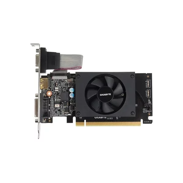 Видеокарта GIGABYTE GeForce GT 710 2 ГБ, DDR3, 954 Мгц [GV-N710D3-2GL]