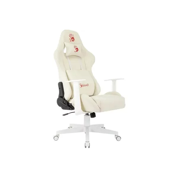 Кресло A4TECH Bloody GC-570 на колесиках, ткань, белый [BLOODY GC-570]