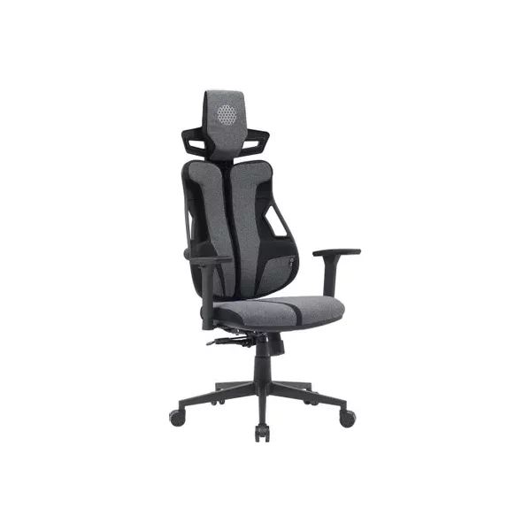 Кресло CACTUS CS-CHR-DUO-GYBK на колесиках, ткань, серый/чёрный [CS-CHR-DUO-GYBK]