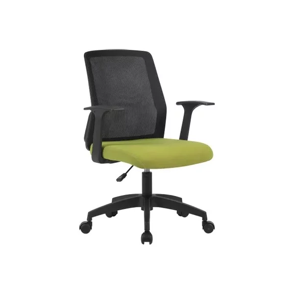 Кресло CACTUS CS-MC222-BKGN на колесиках, сетка/ткань, салатовый [CS-MC222-BKGN]