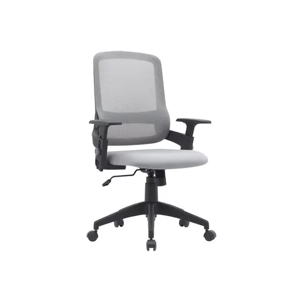 Кресло CACTUS CS-MC313-BKGY на колесиках, сетка/ткань, серый [CS-MC313-BKGY]