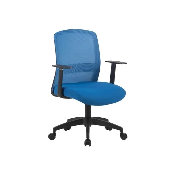 Кресло CACTUS CS-MC333-BL на колесиках, сетка/ткань, темно-синий [CS-MC333-BL]