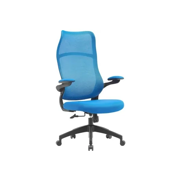 Купить Кресло CACTUS CS-MC505-BL на колесиках, сетка/ткань, темно-синий [CS-MC505-BL], цены, характеристики, доставка по РФ