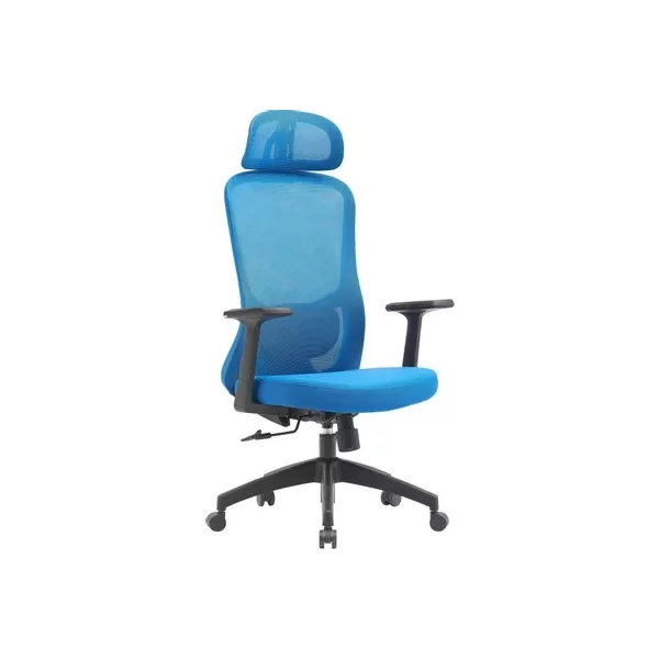 Кресло CACTUS CS-MC515-BL на колесиках, сетка/ткань, темно-синий [CS-MC515-BL]