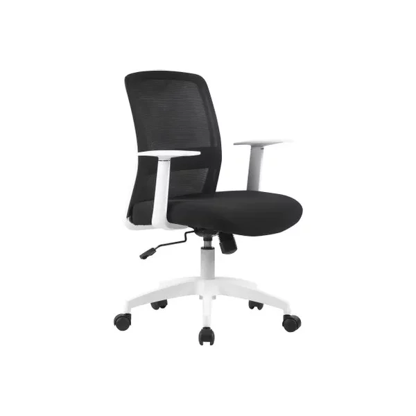 Кресло CACTUS CS-WMC333-BK на колесиках, сетка/ткань, черный [CS-WMC333-BK]