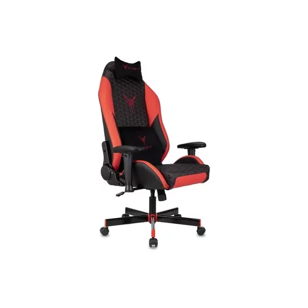 Кресло KNIGHT Neon на колесиках, эко.кожа, черный/красный/красный [KNIGHT NEON RED]