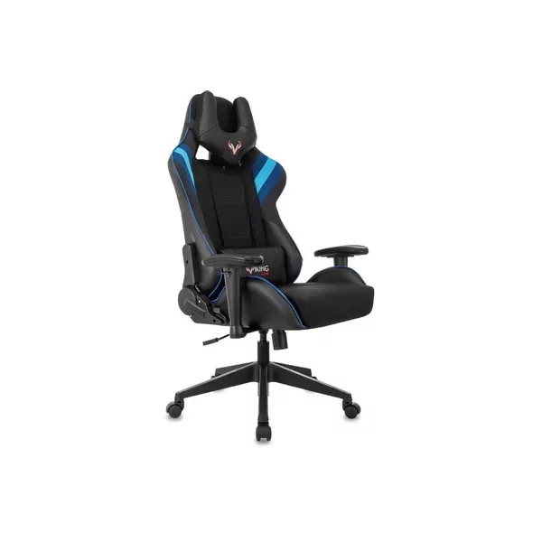 Кресло ZOMBIE VIKING 4 AERO на колесиках, ткань/экокожа, синий/синий [VIKING 4 AERO BLUE]