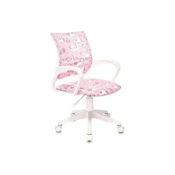 Кресло БЮРОКРАТ BUROKIDS 1 W на колесиках, ткань, мультиколор [BUROKIDS 1 W-UNICORN]