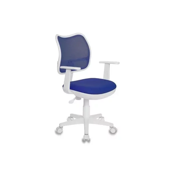 Купить Кресло БЮРОКРАТ Ch-W797 на колесиках, сетка/ткань, синий [CH-W797/BL/TW-10], цены, характеристики, доставка по РФ