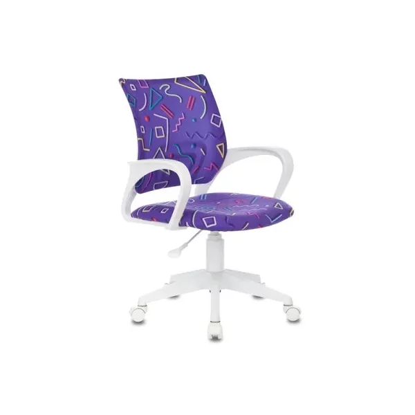 Кресло БЮРОКРАТ KD-W4 на колесиках, ткань, фиолетовый [KD-W4/STICK-VIOLET]