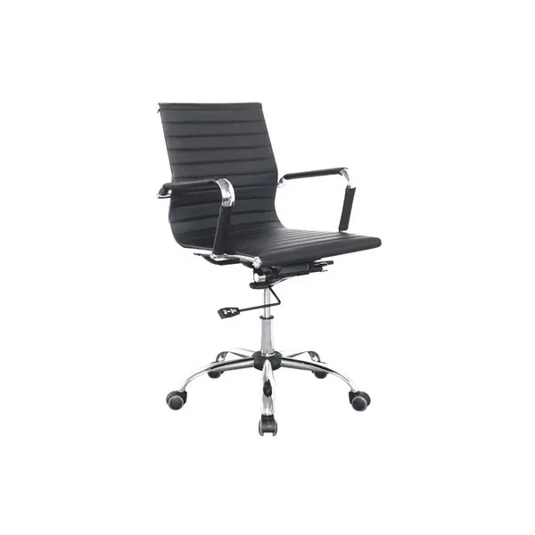 Купить Кресло БЮРОКРАТ CH-883-LOW на колесиках, эко.кожа, черный [CH-883-LOW/BLACK], цены, характеристики, доставка по РФ