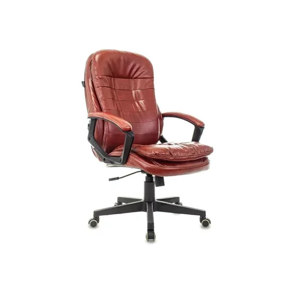 Купить Кресло БЮРОКРАТ T-9950LT на колесиках, эко.кожа, коричневый [T-9950LT/BROWN], цены, характеристики, доставка по РФ