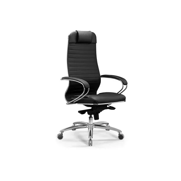 Кресло МЕТТА KL-1.04 Infinity Easy Clean на колесиках, эко.кожа, черный/черный [Z509320788]
