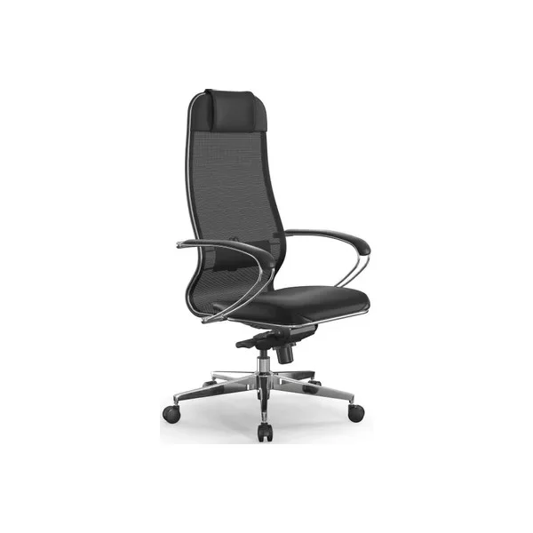 Кресло МЕТТА Samurai Comfort S Infinity на колесиках, эко.кожа, черный [Z509149693]