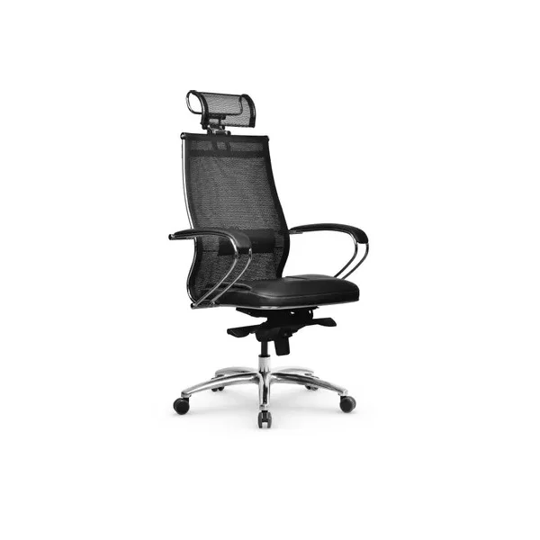 Кресло МЕТТА Samurai SL-2.05 MPES на колесиках, эко.кожа/сетка, черный [Z312421613]