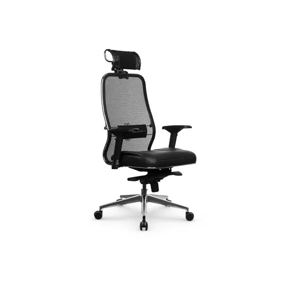 Кресло МЕТТА Samurai SL-3.041 MPES на колесиках, эко.кожа/сетка, черный [Z312299861]
