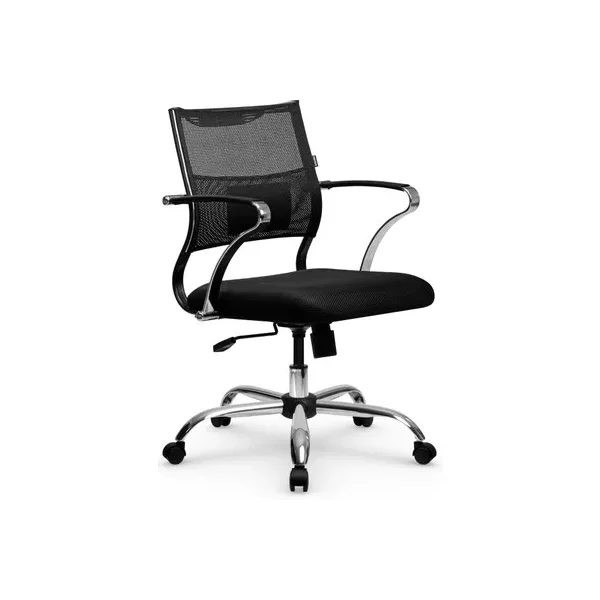 Кресло МЕТТА Sit Air M4-290K - YP99+UMF(X1) /Km00/Wh00/K15cUMF(M09.B21.G20.W01) на колесиках, сетка, черный/черный [Z509344838]