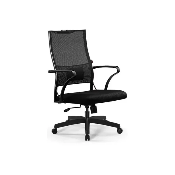 Кресло МЕТТА Sit Air-180 B2-290K (M09.B02.G15.W01) на колесиках, сетка, черный/черный [Z509397575]