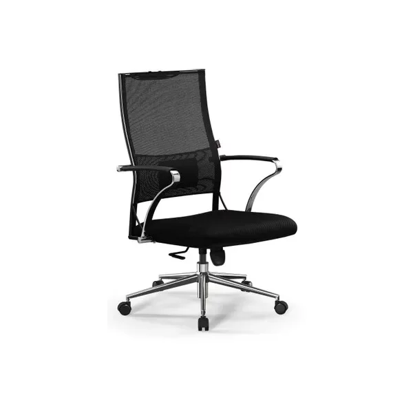 Кресло МЕТТА Sit Air-180 B2-290K (M10.B23.G18.W02) на колесиках, сетка, черный/черный [Z509385244]