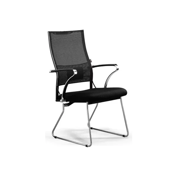 Кресло МЕТТА Sit Air-180 B2-290K/F55 на полозьях, сетка, черный/черный [Z509407786]