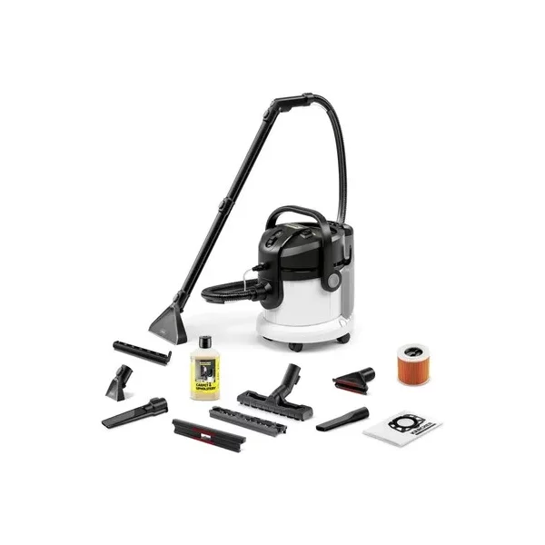 Моющий пылесос KARCHER SE 4 Plus, 4 л л, 1000 Вт Вт, белый/черный [1.081-170.0]