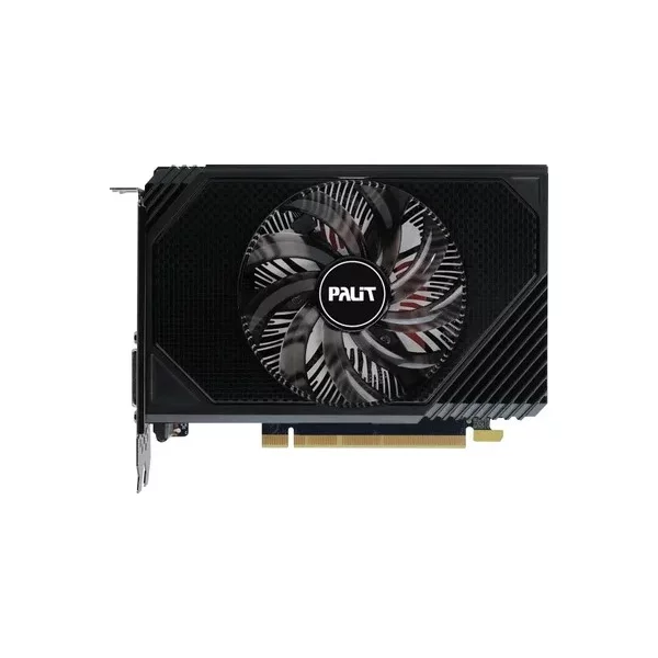Видеокарта PALIT RTX3050 STORMX 6 ГБ, GDDR6, 1042 МГц (1470 МГц, в режиме Boost) Мгц [NE63050018JE-1070F/1072F]