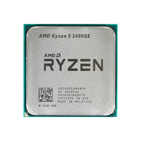 Процессор AMD Процессор AMD Ryzen 5 3400GE, AM4,  OEM [yd3400c6m4mfh] 3.3 ГГц и 4 в режиме Turbo Ггц  Turbo, [YD3400C6M4MFH]