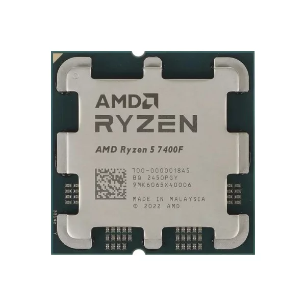 Процессор AMD Процессор AMD Ryzen 5 7400F, AM5,  OEM [100-000001845] 3.7 ГГц и 4.7 в режиме Turbo Ггц  Turbo, [100-000001845]