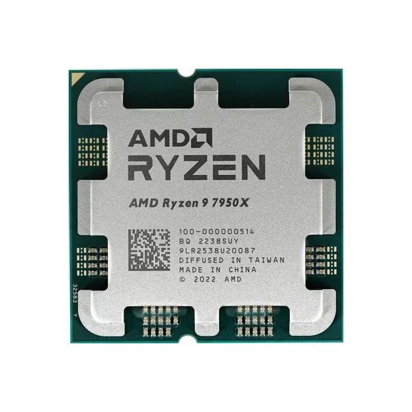 Процессор AMD Процессор AMD Ryzen 9 7950X, AM5,  BOX (без кулера) [100-100000514wof] 4.5 ГГц и 5.7 в режиме Turbo Ггц  Turbo, [100-100000514WOF]
