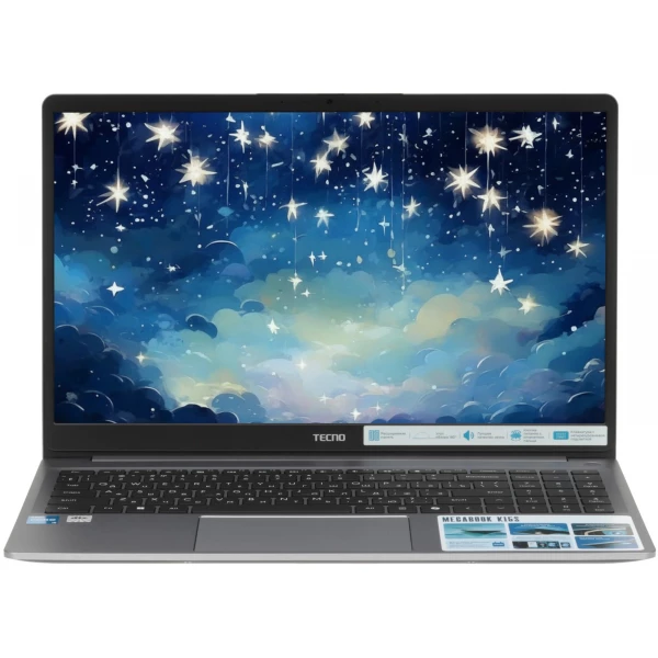 Купить Ноутбук Tecno Megabook K15SRA, 15.6 ", INTEL UHD Graphics, 16 ГБ RAM, серый [4894947068133], цены, характеристики, доставка по РФ
