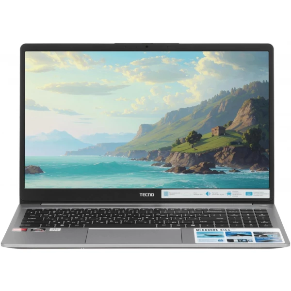 Купить Ноутбук Tecno Megabook K15SDA , 15.6 ", AMD Radeon Graphics, 8 ГБ RAM, серый [4894947067969], цены, характеристики, доставка по РФ