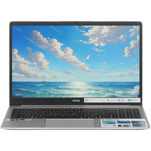 Купить Ноутбук Tecno Megabook K15SDA, 15.6 ", AMD Radeon Graphics, 16 ГБ RAM, серебристый [71003300489], цены, характеристики, доставка по РФ