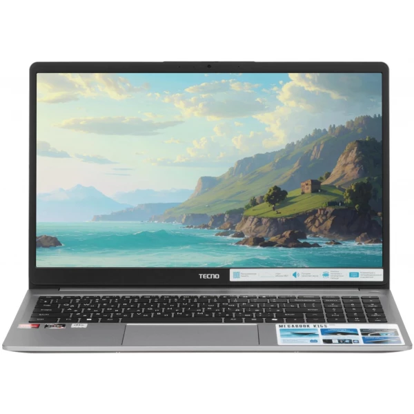 Ноутбук Tecno Megabook K15SDA, 15.6 ", AMD Radeon Graphics, 8 ГБ RAM, серый [4894947067952]