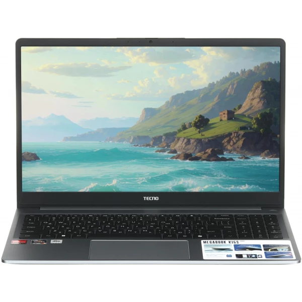 Ноутбук TECNO Megabook K15SDA, 15.6 ", AMD Radeon Graphics, 16 ГБ RAM, серый [71005000257]