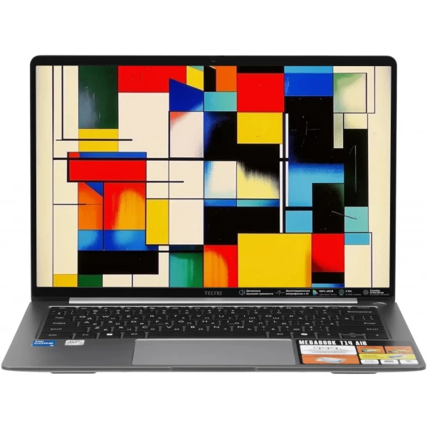 Купить Ноутбук TECNO MegaBook T14RA Air, 14 ", INTEL Iris Xe Graphics, 16 ГБ RAM, серый [71003300539], цены, характеристики, доставка по РФ