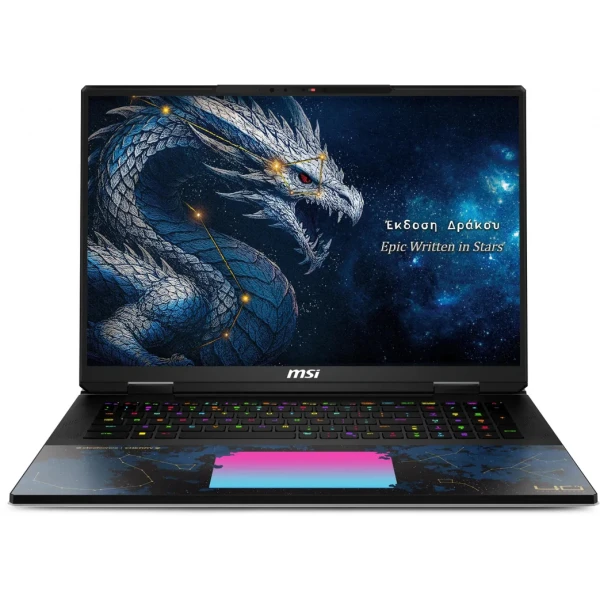 Ноутбук игровой MSI Titan Dragon Edition 18 HX A2WJ-1251RU, 18 ", Nvidia GeForce RTX 5090, 96 ГБ RAM, черный [9s7-1824d6-1251]