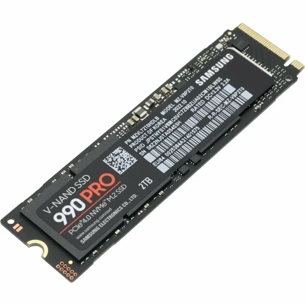 SSD Накопитель Samsung 990 Pro 2ТБ, PCIe 4.0 x4, M.2 2280, NVMe, M.2 [MZ-V9P2T0BW]