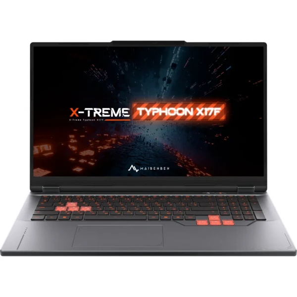 Ноутбук игровой MAIBENBEN X17F-R98956, 17.3 ", NVIDIA GeForce RTX 5060, 24 ГБ RAM, серый [x17f-r989560r34hg4e10]
