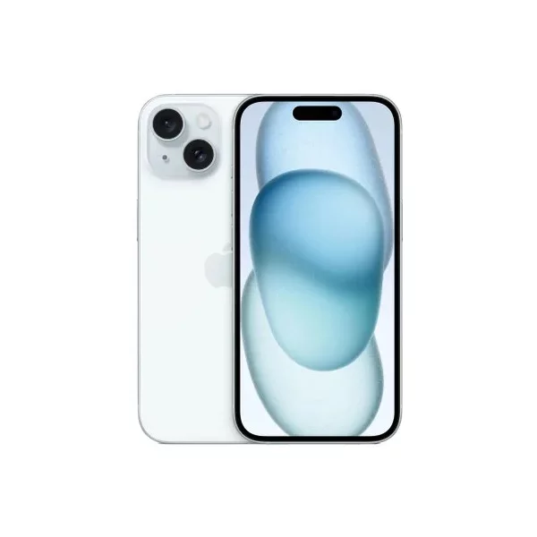 Смартфон APPLE iPhone 15, , 128 ГБ, голубой [MTP43HN/A]