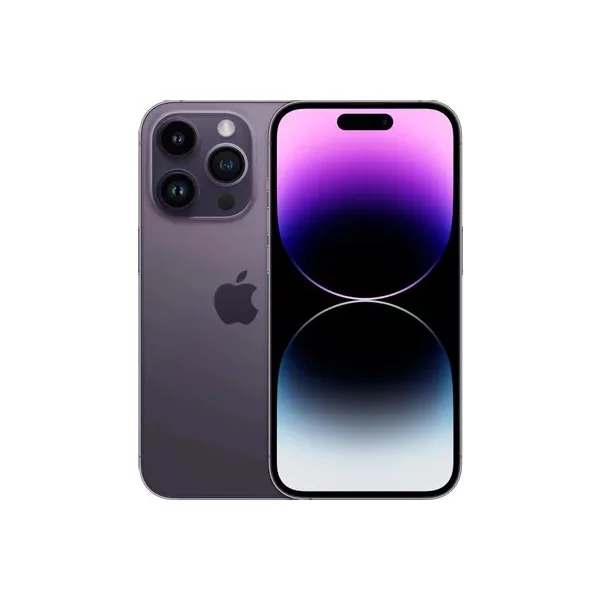 Смартфон APPLE iPhone 14 Pro, 6 ГБ, 256 ГБ, темно-фиолетовый [MQ1F3AA/A]