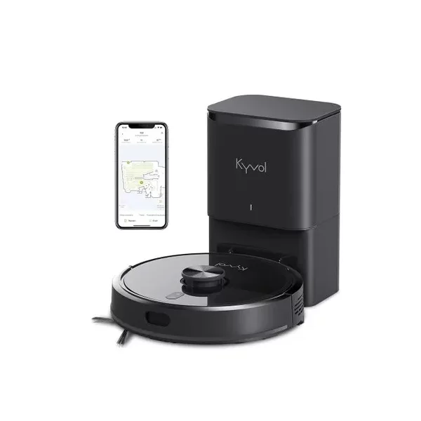 Купить Робот-пылесос KYVOL S32, 0.21 л, 28 Вт, 3000 Па, 3200 мАч, черный , цены, характеристики, доставка по РФ