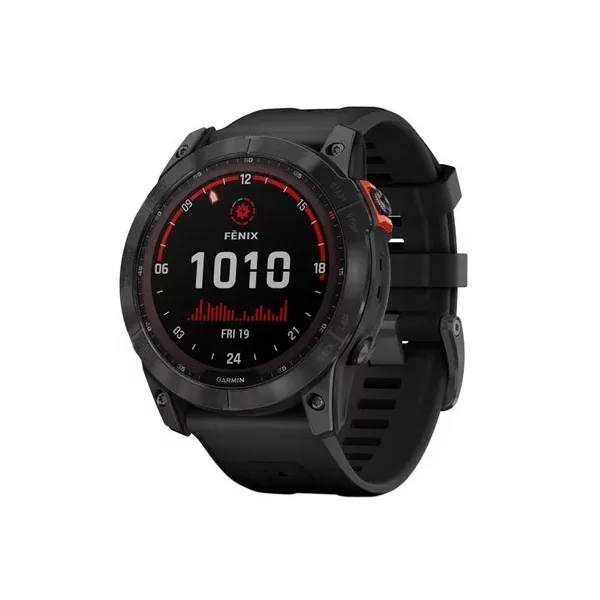 Смарт-часы GARMIN 7 X Solar, 1.45 ", LCD, темно-серый [010-02541-01]