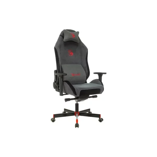 Кресло игровое A4TECH Bloody GC-420 на колесиках, ткань, серый [BLOODY GC-420]