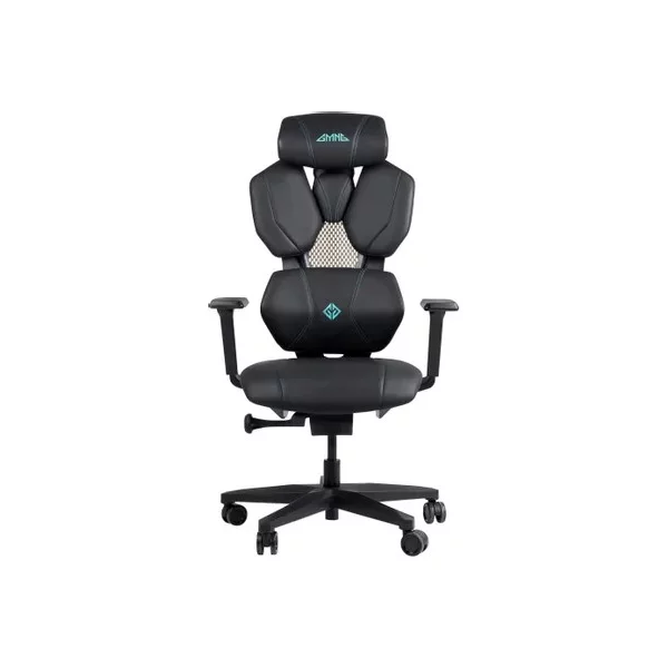 Кресло игровое GMNG GG-CH210B на колесиках, кожзам, черный [GG-CH210B]