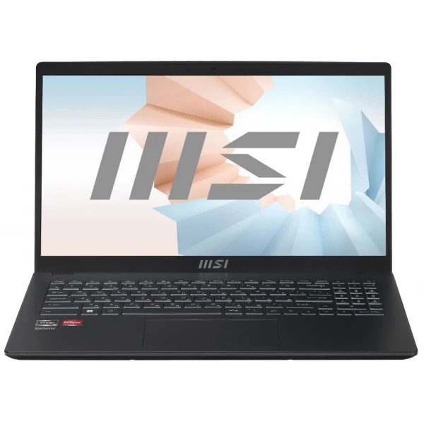 Ноутбук MSI Modern 15 B7M-255XRU, 15.6 ", AMD Radeon Graphics, 16 ГБ RAM, черный [9S7-15HK12-255]