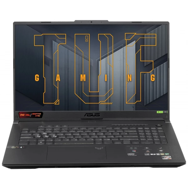 Купить Ноутбук ASUS TUF Gaming A17 FA707NU-HX037, 17.3 ", NVIDIA GeForce RTX 4050, 16 ГБ RAM, серый [90NR0EF5-M002K0], цены, характеристики, доставка по РФ